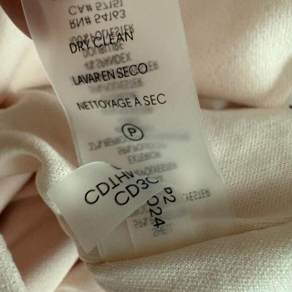 NWT Calvin Klein Light Pink Belted V Neck Cropped Jumpsuit Size 4 - Picture 9 of 9